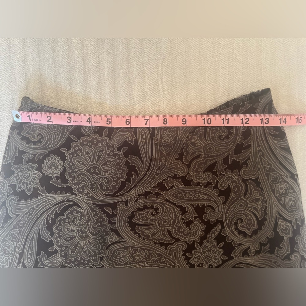 Vintage Express Paisley Brown Skirt - Picture 6 of 8